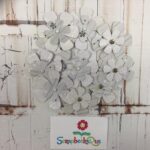 Layered Flower GREY Handmade Die Cuts