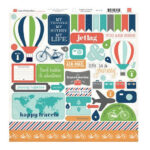 Echo Park TRAVEL STORIES 12X12 Stickers 50+