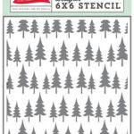 Carta Bella OH CHRISTMAS TREE Stencil 6"X6"