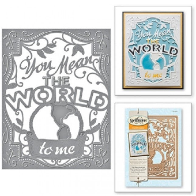 IMG_1621.jpg Spellbinders YOU MEAN THE WORLD Card Creator Dies - Image 1