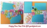 Page Kit (2) 12X12 HAPPY NEW YEAR Scrapbook @Scrapbooksrus - Image 3