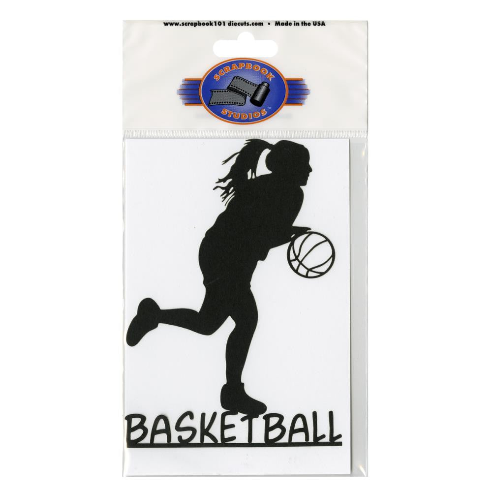 IMG_1867.jpg Sports Scrapbook 101 BASKETBALL GIRL D.C. Laser Die Cut - Image 1