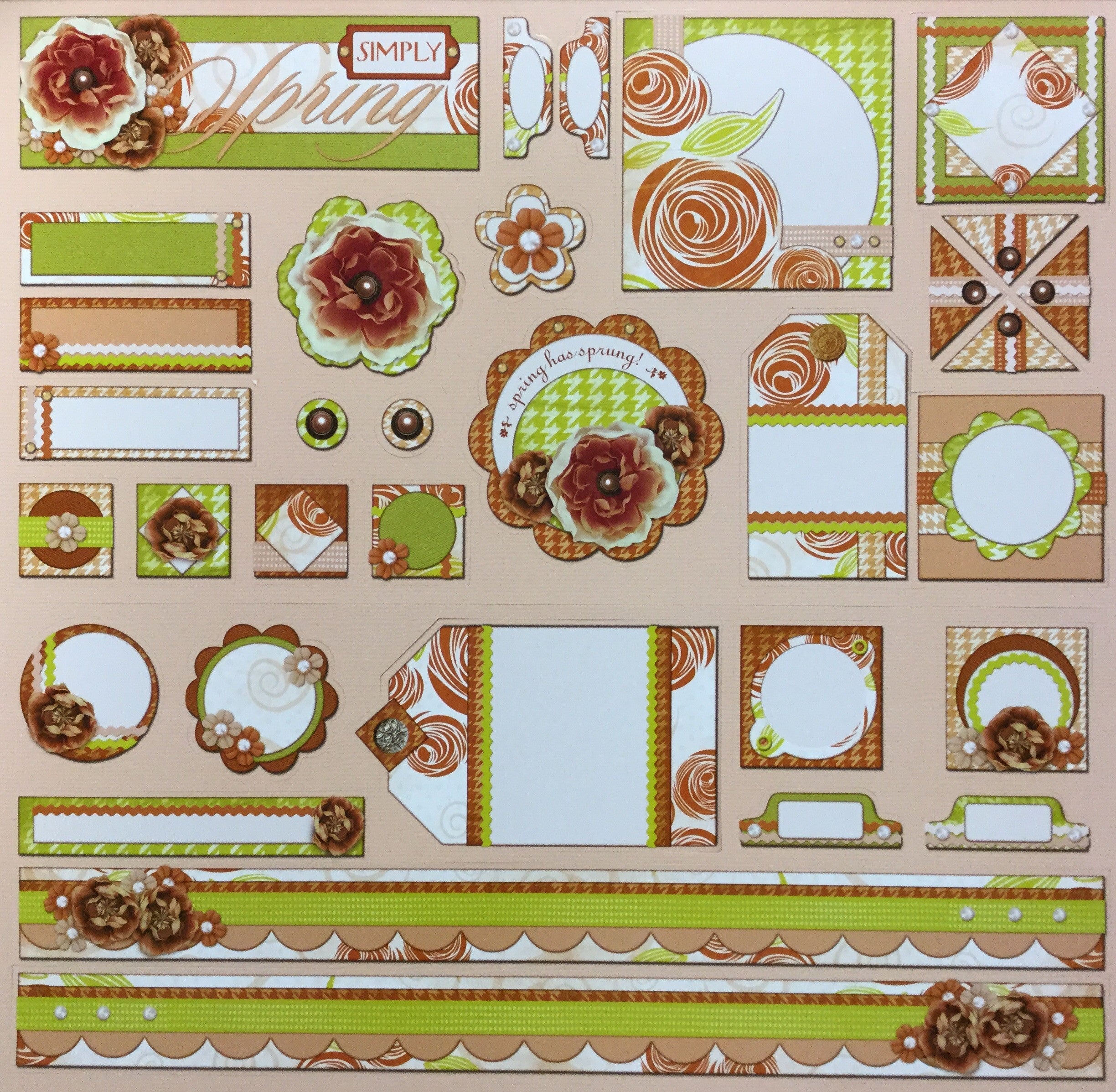 IMG_1946.jpg StoryTellers DieCuts SIMPLY SPRING 12"X12" Sheet 32pc - Image 1