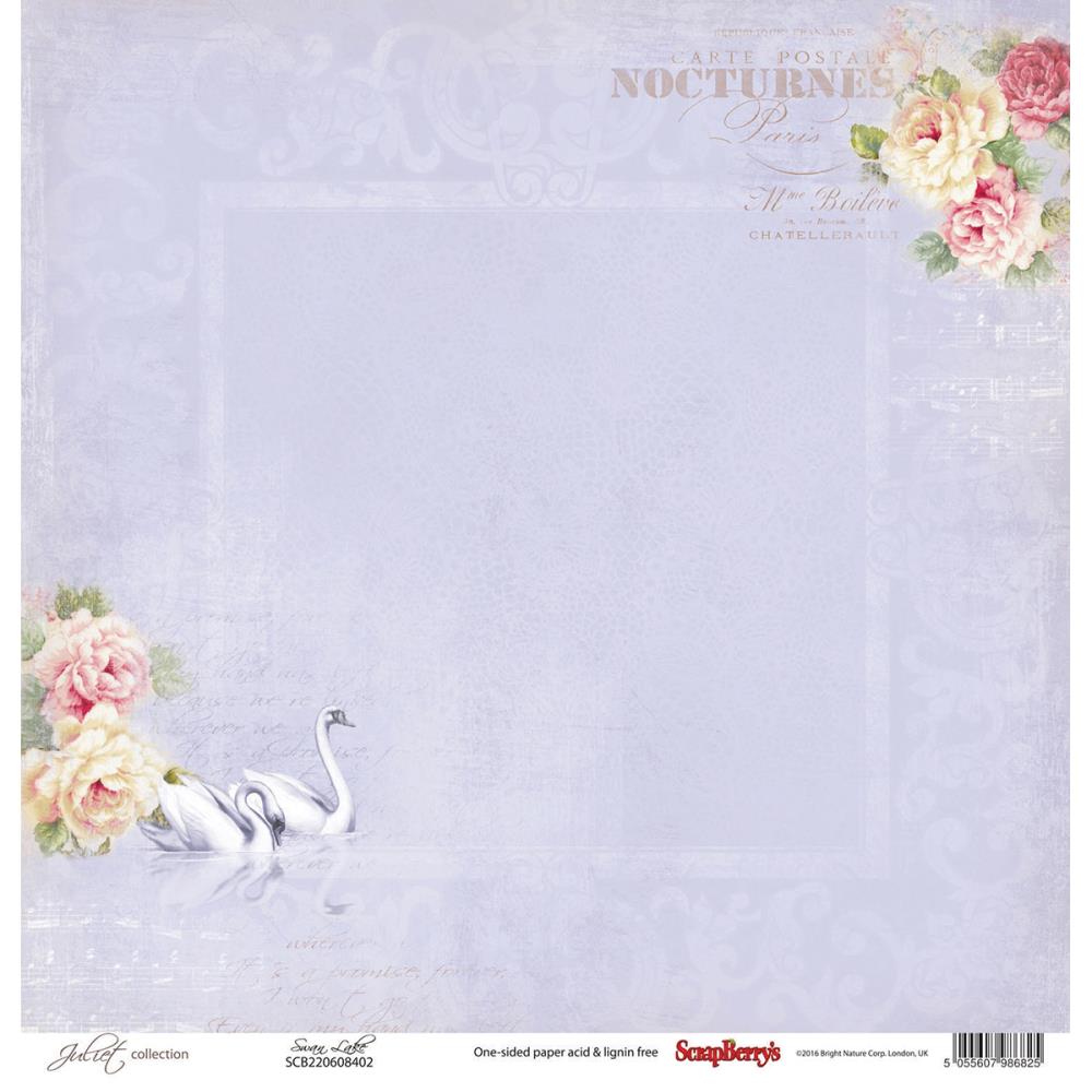 IMG_1991.jpg Scrapberrys Juliet Collection SWAN LAKE 12"X12" Paper - Image 1