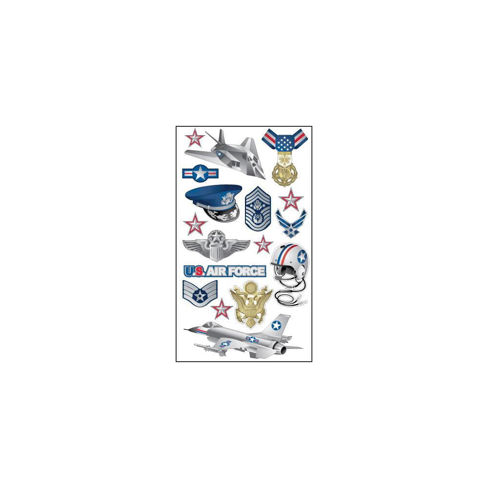 IMG_2002.jpg Ek Success AIRFORCE Air Force Sticko Classic Stickers 17pc - Image 1