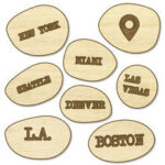 Studio Calico CITIES Wood Veneer 20 pieces