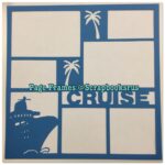 Page Frame CRUISE SHIP Denim 12"x12" Scrapbook #Overlay - Image 3