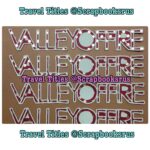 VALLEY OF FIRE LasVegas Travel Title DieCuts Custom Gold Dot
