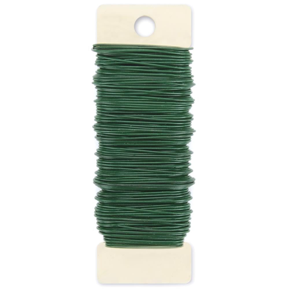 IMG_2434.jpg Darice GREEN Floral Paddle Wire 20 gauge 110' - Image 1