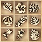 Kaisercraft Lucky Dip LIFE'S A BEACH Wooden Flourishes 45pc - Image 2