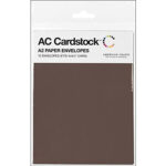 American Crafts 12 Paper ENVELOPES CHESTNUT 5"X 7"