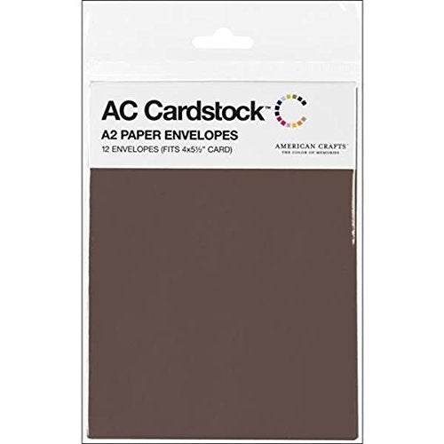 IMG_2508.jpg American Crafts 12 Paper ENVELOPES CHESTNUT 5"X 7" - Image 1