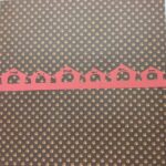 Pet DOG HOUSE Diecut Border Red 2.5"X12"