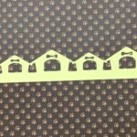 Pet DOG HOUSE Diecut Border Yellow 2.5"X12"