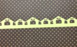 Pet DOG HOUSE Diecut Border Yellow 2.5"X12"