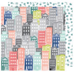 AC Dear Lizzy Saturday SEVENTH AVENUE 12"X12" Scrapbook Paper