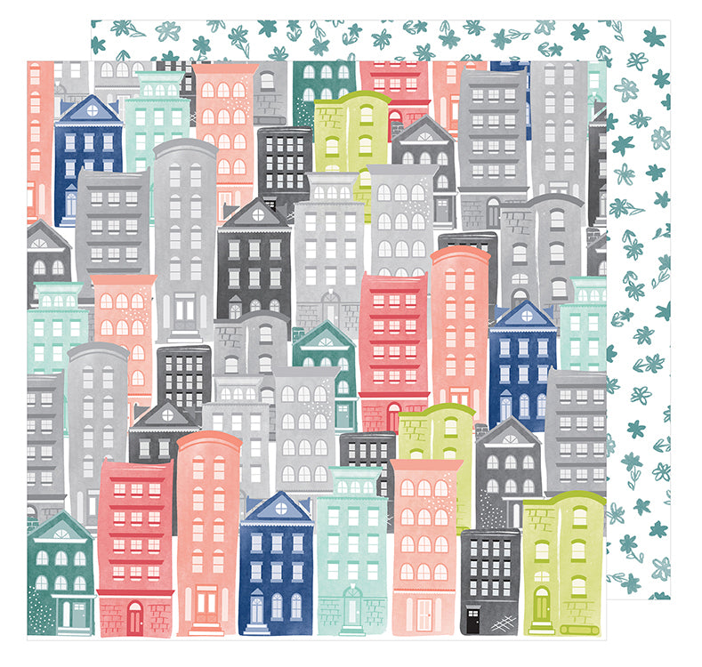 IMG_2687.jpg AC Dear Lizzy Saturday SEVENTH AVENUE 12"X12" Scrapbook Paper - Image 1