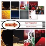 Reminisce LAS VEGAS 12"X12" Scrapbook Kit 9pc