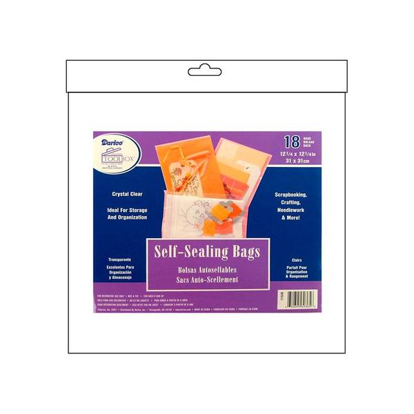 IMG_2929.jpg Darcie Self Sealing Bags Clear Envelopes 12.25"x12.25" 18qty - Image 1