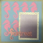 Premade Page SEAHORSE RETREAT (1) 12"x12" Scrapbook @Scrapbooksrus