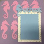 Premade Page SEAHORSE RETREAT (1) 12"x12" Scrapbook @Scrapbooksrus - Image 2