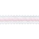 May Arts WHITE LACE SATIN CENTER Ribbon 1 yard yd - Image 2