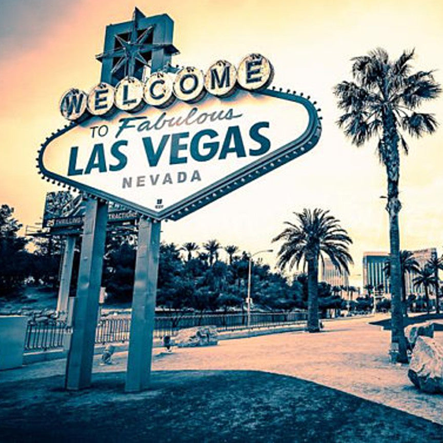 Las_Vegas_Wall_Art_Sunset.jpg Las Vegas Sunset Art 12"x12" Scrapbook Paper - Image 1