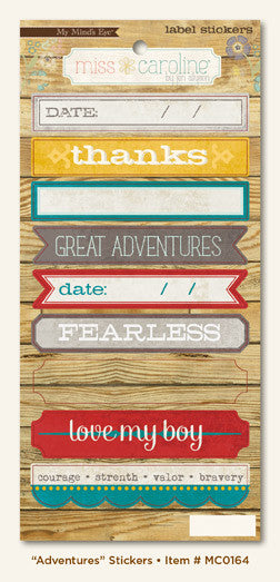 MC0164.jpg My Mind's Eye Miss Caroline DILLY DALLY ADVENTURES Sticker - Image 1