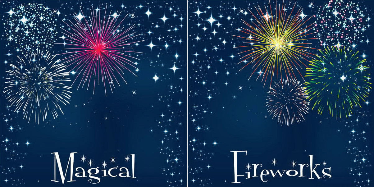 Magical_Fireworks_Paper.jpg Disney MAGICAL FIREWORKS 12"X12" Scrapbook Sheet - Image 1