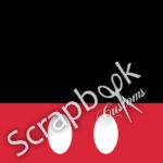 Disney Magical Character 1 MICKEY PANTS 12"X12" Scrapbook Paper