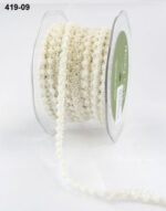 May Arts 3/8" MINI POM POM RIBBON 1 yard yd - Image 3