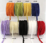 May Arts 3/8" MINI POM POM RIBBON 1 yard yd