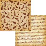 Moxxie MUSICALLY INCLINED 12"X12" Music Scrapbook Paper - Image 3