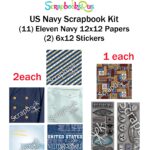 US NAVY 12"x12” Scrapbook Kit 1A