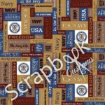 US NAVY 12"x12” Scrapbook Kit 1A - Image 7