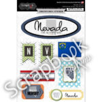 NEVADA JOURNAL Travel Dimensional Stickers 8pc - Image 2