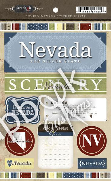 Nevada_Lovely_Sticker.jpg NEVADA LOVELY Travel Stickers 11pc - Image 1