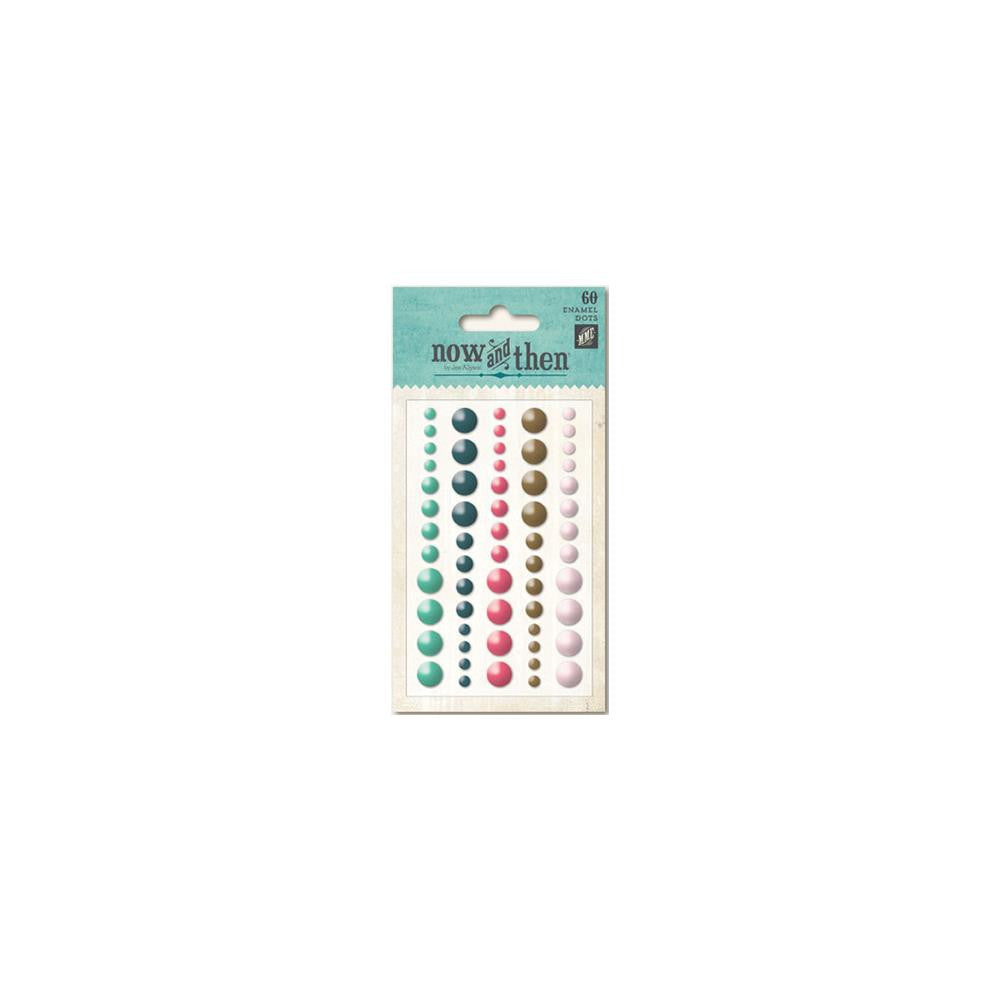 Now_Then_Mildred_Enamel_dots.jpg My Mind's Eye Now & Then Enamel Dots Mildred With You 60 pc - Image 1