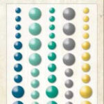 My Mind's Eye Now & Then Enamel Dots Milo Inspired 60pc