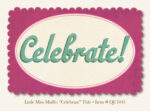 My Mind's Eye Quite Contrary LITTLE MISS MUFFET DieCut Titles - Image 2