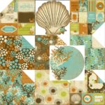 Kaisercraft ROCK POOL WAVES 12X12 Scrapbook Beach Paper 1 Sheet - Image 6