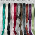 May Arts 5/8" SATIN PLEATED RIBBON 1 yard yd