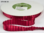 May Arts 5/8" SATIN PLEATED RIBBON 1 yard yd - Image 2