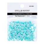 Spellbinders Opalescent SEQUINS TEAL Color Essentials .25oz 3 sizes