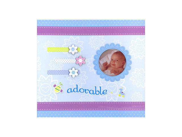Scrapbook_Album_8x8_adorable.jpg Forever In Time ADORABLE BABY 8"X8" Scrapbook Memory Album - Image 1