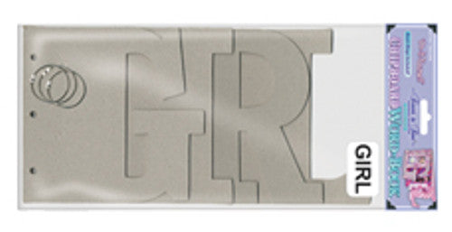 Scrapbook_Album_words_girl.jpg Forever In Time GIRL Chipboard WORD BOOK with Rings - Image 1