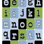 Three Bugs In A Rug SEEING STARS ALPHABET Chipboard Pieces