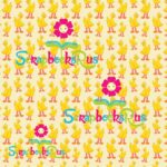 Sesame Street BIG BIRD 12"x12" Cartoon Scrapbook Paper