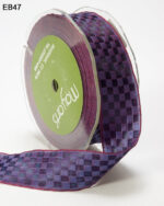 May Arts 1" WOVEN CHECKERED RIBBON Trim 1 yard yd - Image 9