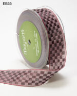 May Arts 1" WOVEN CHECKERED RIBBON Trim 1 yard yd - Image 12
